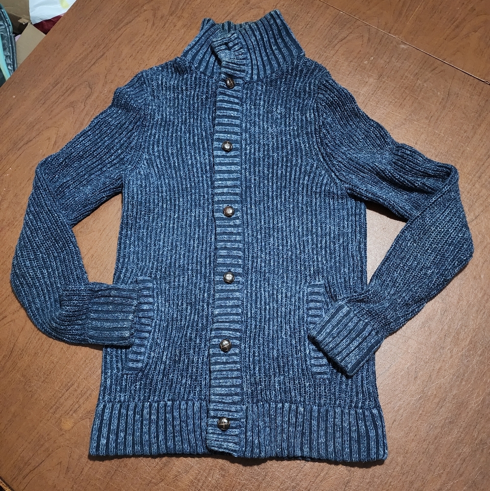 Merona Navy Textured Knit Sweater